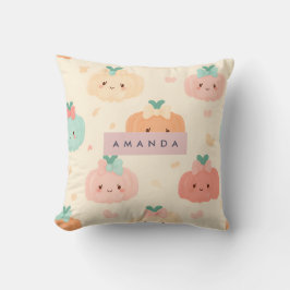 Cojín Decorativo Calabaza personalizada de otoño para pasto de past