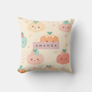 Cojín Decorativo Calabaza personalizada de otoño para pasto de past