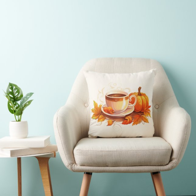 Cojín Decorativo Calabazas acuáticas y café (Silla)