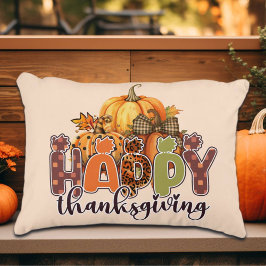 Cojín Decorativo Calabazas de Acción de Gracias