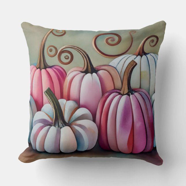 Cojín Decorativo Calabazas de desplazamiento (Anverso)
