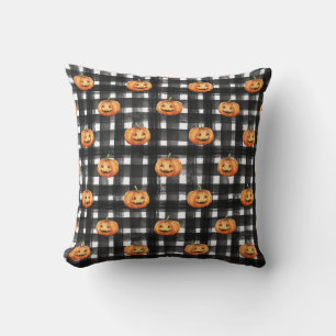 Cojín Decorativo Calabazas de Halloween: Encanto controlado.