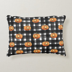 Cojín Decorativo Calabazas de Halloween: Encanto controlado.