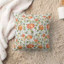 Cojín Decorativo Calabazas de Otoño en la Vid
