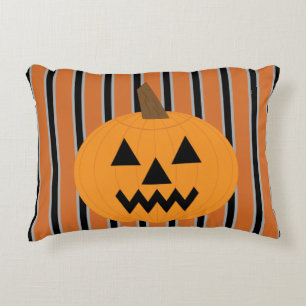Cojín Decorativo Calabazas divertidas y divertidas de Halloween