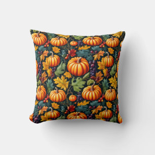 Cojín Decorativo Calabazas grandes y pequeñas de otoño