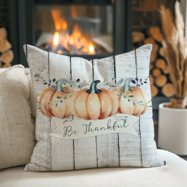 Cojín Decorativo Calabazas Rústicas Acuarela