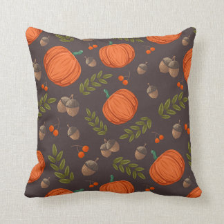 Cojín Decorativo Calabazas y alcornoques otoñales