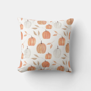 Cojín Decorativo Calabazas y Hojas de Otoño