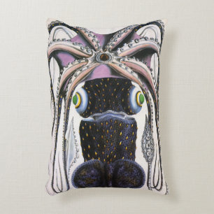 Cojín Decorativo Calamar gigante o pulpo, animal de vida marina vin