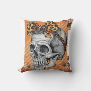 Cojín Decorativo Calavera Caída Arco Halloween