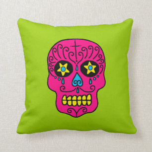 Cojín Decorativo Calavera de azúcar