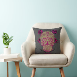 Cojín Decorativo Calavera de Azúcar 1.0