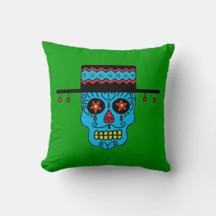 Cojín Decorativo Calavera de azúcar gaucho