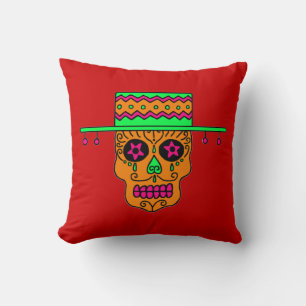 Cojín Decorativo Calavera de azúcar gaucho