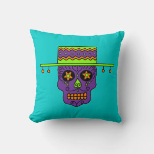 Cojín Decorativo Calavera de azúcar gaucho