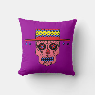 Cojín Decorativo Calavera de azúcar gaucho