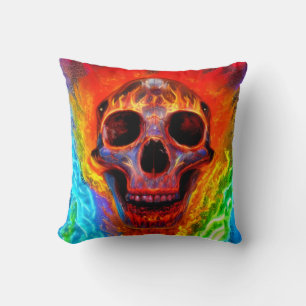 Cojín Decorativo Calavera de color