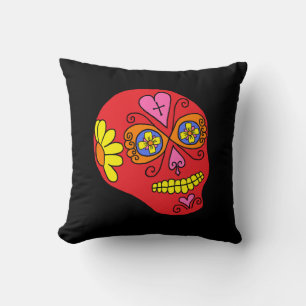 Cojín Decorativo Calavera de Lucha Libre