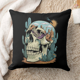 Cojín Decorativo Calavera del desierto - Skeleton Siesta