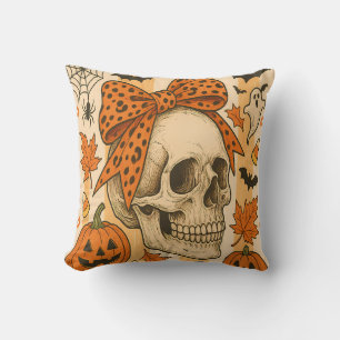 Cojín Decorativo Calavera espeluznante de Halloween