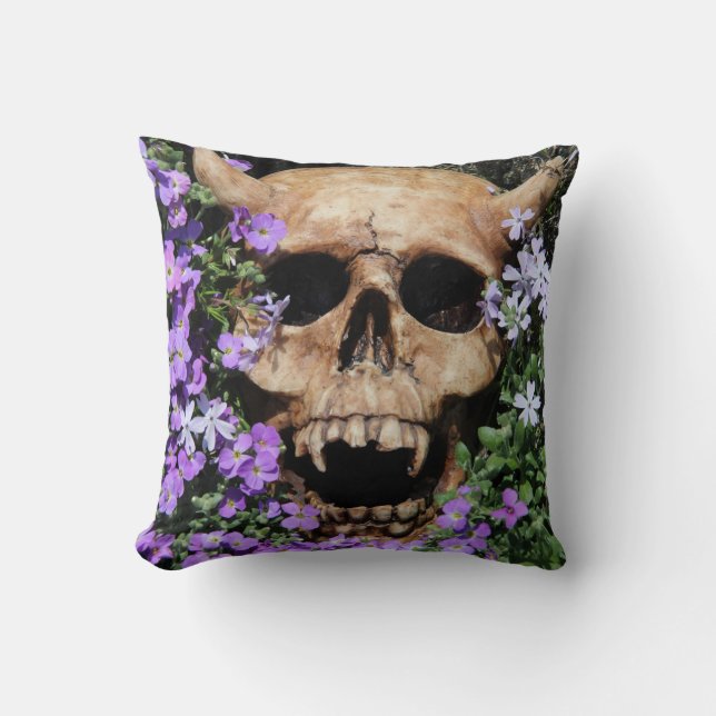 Cojín Decorativo Calavera - Gothic, almohadas/ (Anverso)