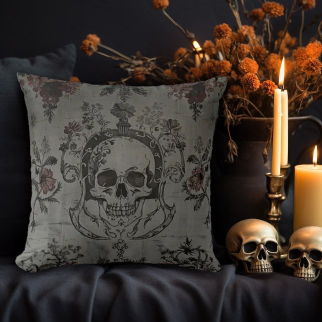 Cojín Decorativo Calavera oscura y temible (Subido por el creador)