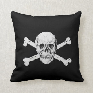 Cojín Decorativo Calavera pirata y encrucijada