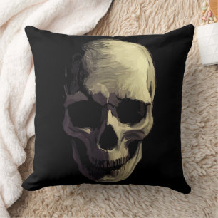 Cojín Decorativo Calavera retrógrada - Arte de sonrisa engañoso