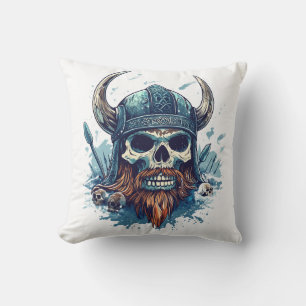 Cojín Decorativo Calavera vikinga berserker