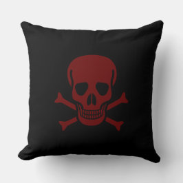 Cojín Decorativo Calavera y huesos