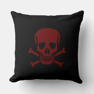 Cojín Decorativo Calavera y huesos