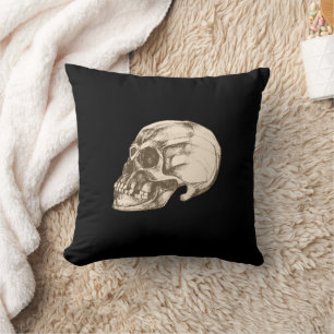 Cojín Decorativo Calavera y huesos Halloween