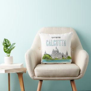Cojín Decorativo Calcuta "Victoria Memorial" Kolkata Bengali
