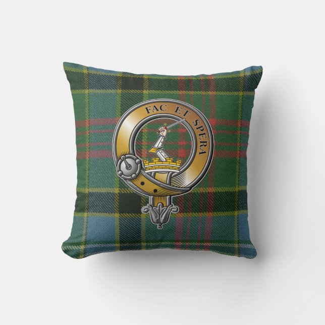 Cojín Decorativo Caldwell Tartan & Badge (Anverso)