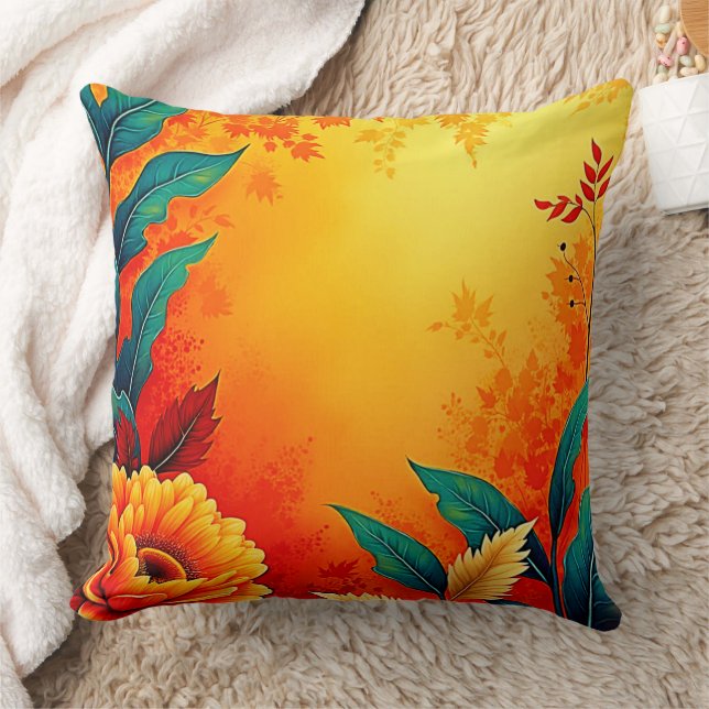 Cojín Decorativo Cálido Bloom Botánico (Manta)