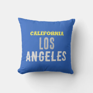 Cojín Decorativo California Los Angeles City USA Retro Vintage Blue
