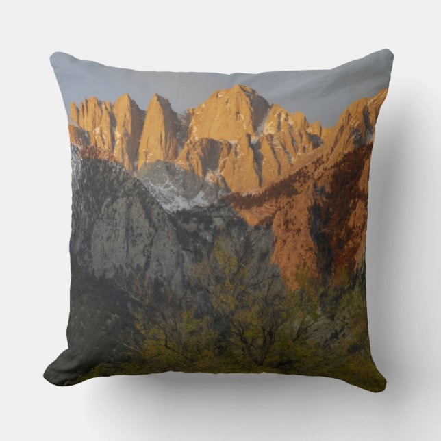 Cojín Decorativo California, Monte Whitney, Bosque Nacional Inyo 3 (Anverso)
