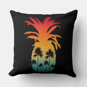 COJÍN DECORATIVO CALIFORNIA PINEAPPLE SUNSET PALM ÁRBOLES