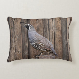 COJÍN DECORATIVO CALIFORNIA QUAIL EN BARNBOTE
