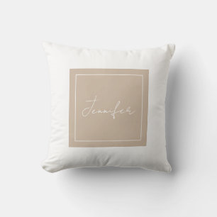 Cojín Decorativo Caligrafía Elegante Nombre sencillo sencillo