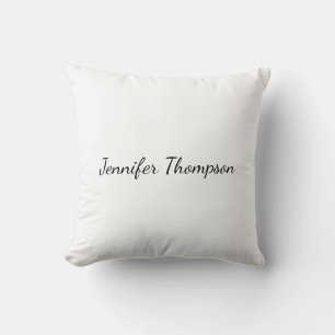 Cojín Decorativo Caligrafía Elegante Sencilla Nombre Simple