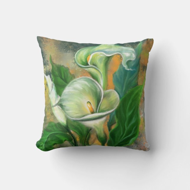 Cojín decorativo Calla Lily Flowers (Anverso)