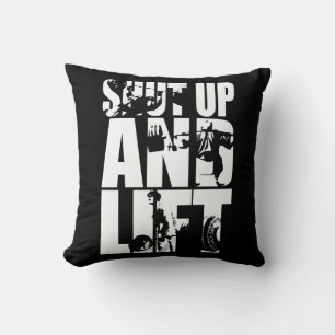 Cojín Decorativo Cállate Y Levanta - Motivación De La Formación De 