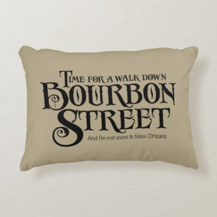 Cojín Decorativo Calle Bourbon - divertido trago de whisky