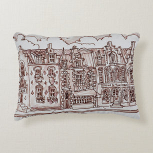 Cojín Decorativo Calle comercial  Bailleul, Francia
