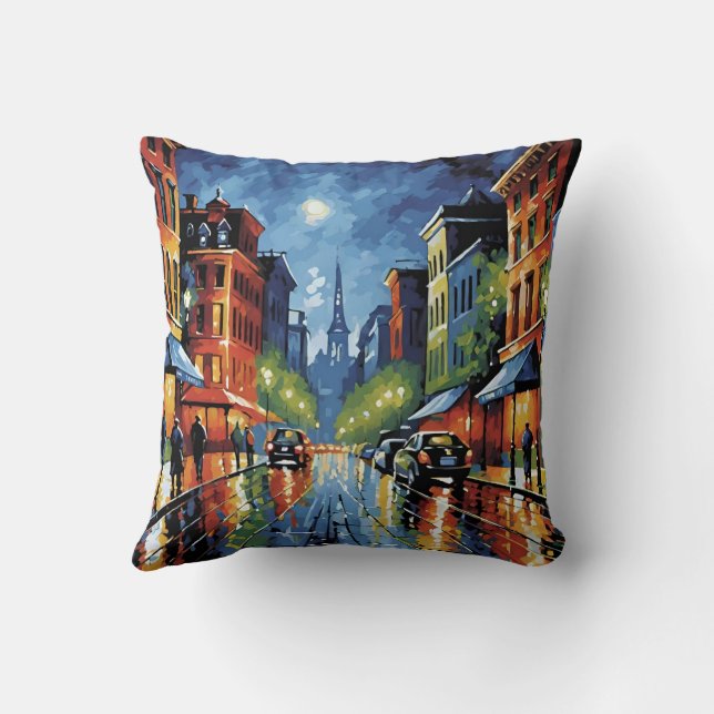 Cojín Decorativo Calle Moonlit (Reverso)