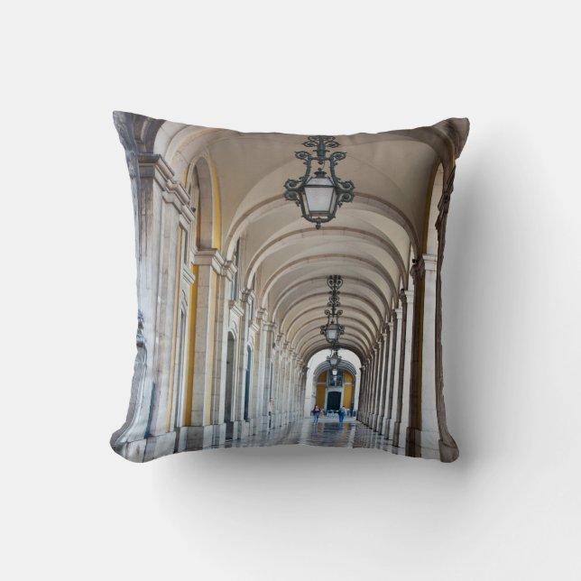 Cojín Decorativo Callejón con arcos pulidos, Portugal (Anverso)