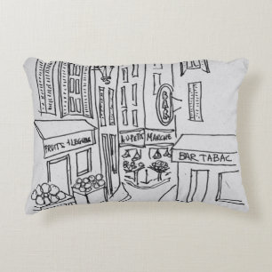 Cojín Decorativo Calles estrechas del viejo Niza  Niza, Francia