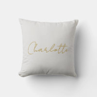 Calligraphy Gold Color Gray Personalizado Personal